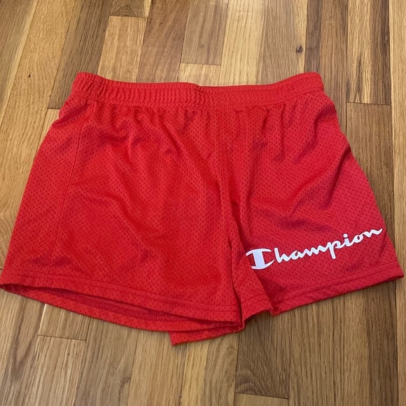 Champion Girls Red Basketball Shorts Size XL - Picture 1 of 5